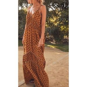 Polka dot maxi dress